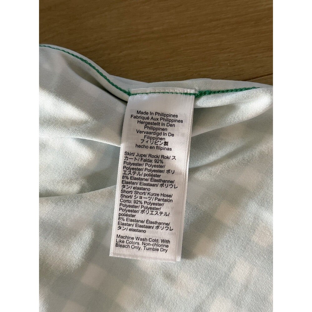 NWT J. Crew Green & White Gingham Check Skirt Skort **SIZE M** - Picture 8 of 8